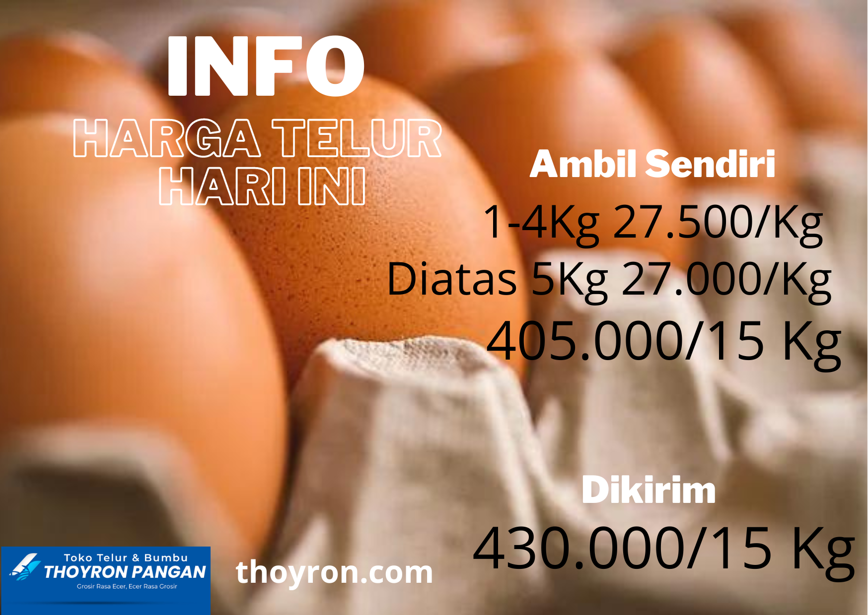 Harga Telur Ayam Negeri Di Cibinong 2 September 2002
